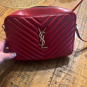 Saint Laurent monogram Lou camera bag YSL camera bag red YSL